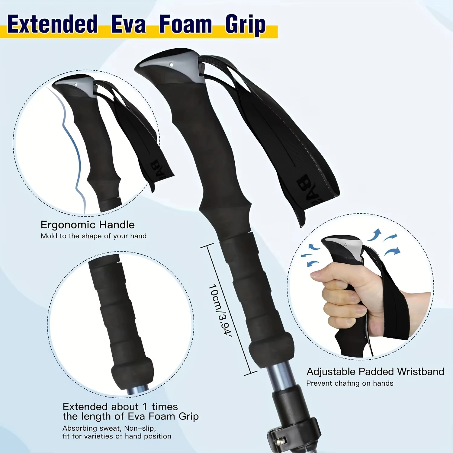 LIGHTEN UP Trekking Poles 2pcs Carbon Fiber/Aluminum Alloy Collapsible Telescopic Sticks Lightweight Walking Hiking Stick Climb
LIGHTEN UP Trekking Poles 2pcs Carbon Fiber/Aluminum Alloy Collapsible Telescopic Sticks Lightweight Walking Hiking Stick Climb