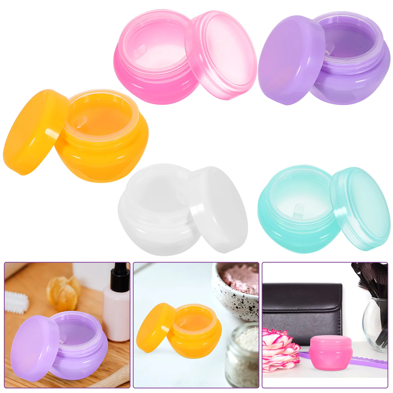 10 Pcs Travel Jars Dispenser Bottles 10g Leak Proof Containers Plastic Bottles Empty Refillable Portable Samples
10 Pcs Travel Jars Dispenser Bottles 10g Leak Proof Containers Plastic Bottles Empty Refillable Portable Samples