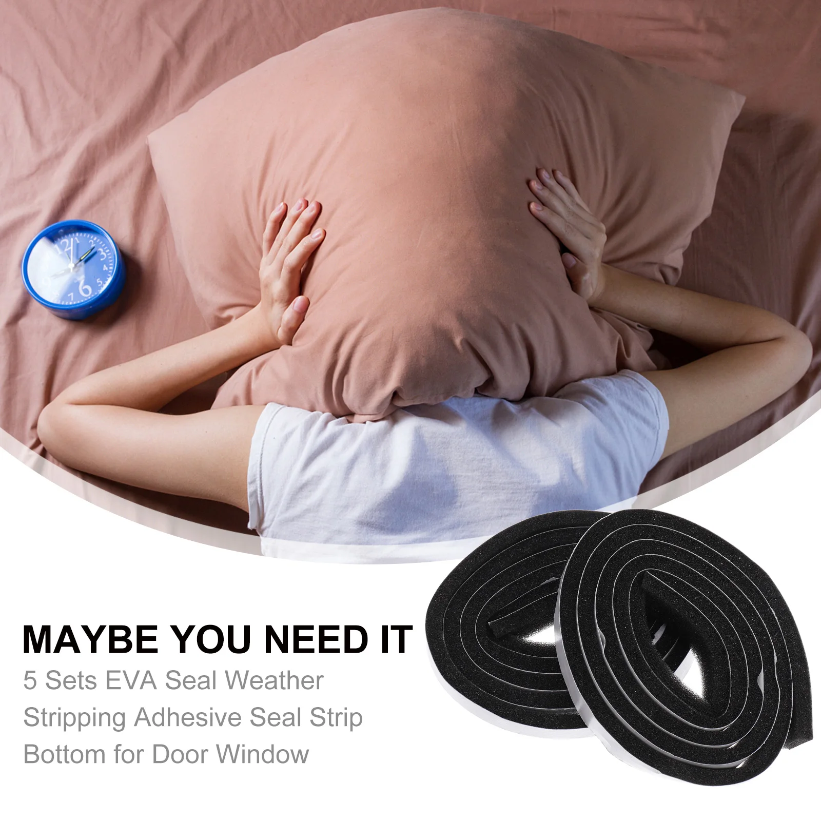 5 set 5 Sets Sealing Strip Door Window Weatherproof Insulating Anti Noise Dustproof Windproof Insect Control EVA Material
5 set 5 Sets Sealing Strip Door Window Weatherproof Insulating Anti Noise Dustproof Windproof Insect Control EVA Material