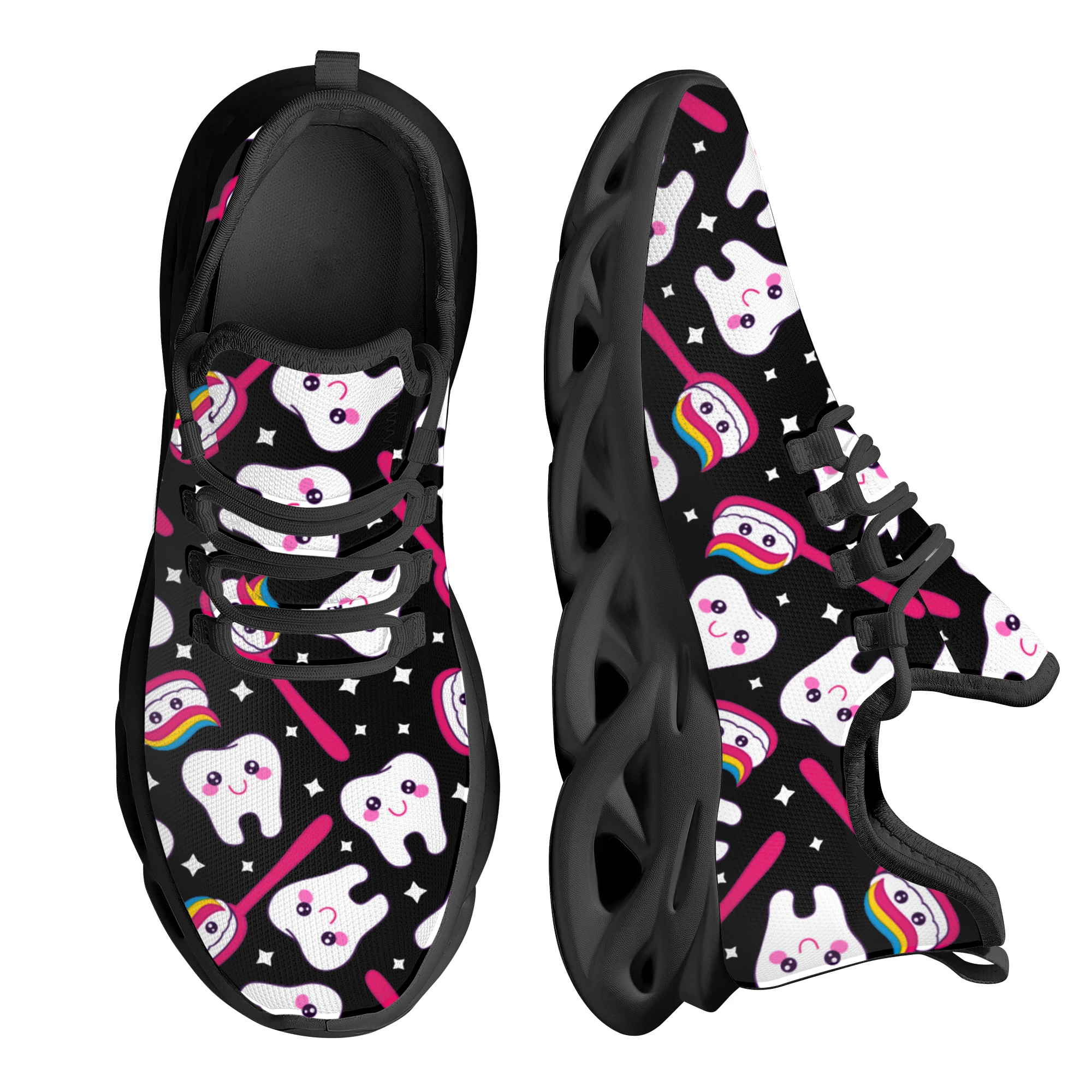 INSTANTARTS Cute Cartoon Teeth Design Brand Platform Blade Shoes Summer Breathable Knitted Dental Medical Flats Casual Sneakers
INSTANTARTS Cute Cartoon Teeth Design Brand Platform Blade Shoes Summer Breathable Knitted Dental Medical Flats Casual Sneakers