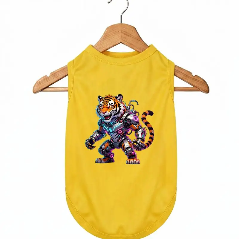 Cool Mech Tiger Print Dog Vest, Summer Breathable Pet Shirt
Cool Mech Tiger Print Dog Vest, Summer Breathable Pet Shirt