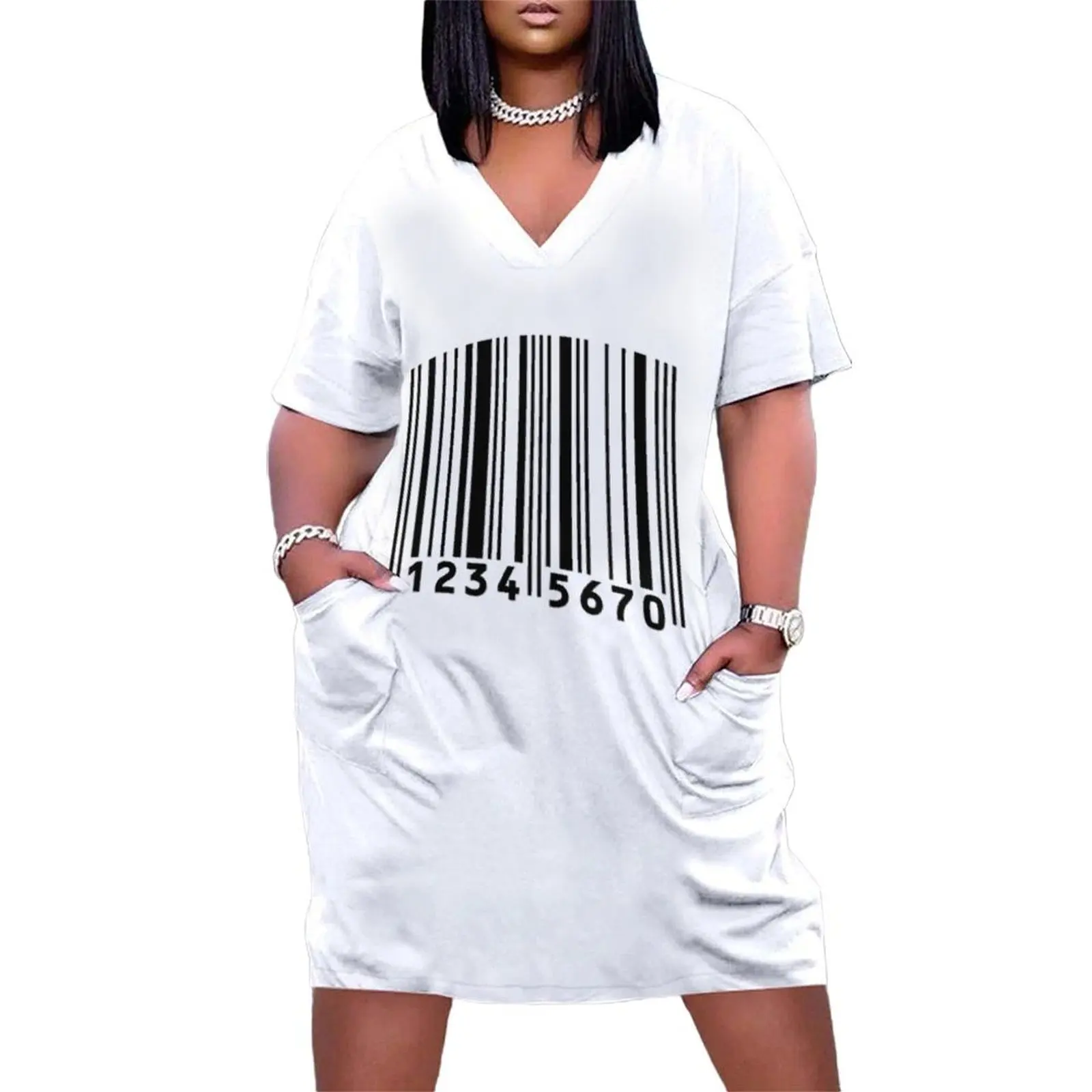 Cute Barcode Loose Pocket Dress dress women elegant luxury Women's skirt wedding dresses for woman
Cute Barcode Loose Pocket Dress dress women elegant luxury Women's skirt wedding dresses for woman
