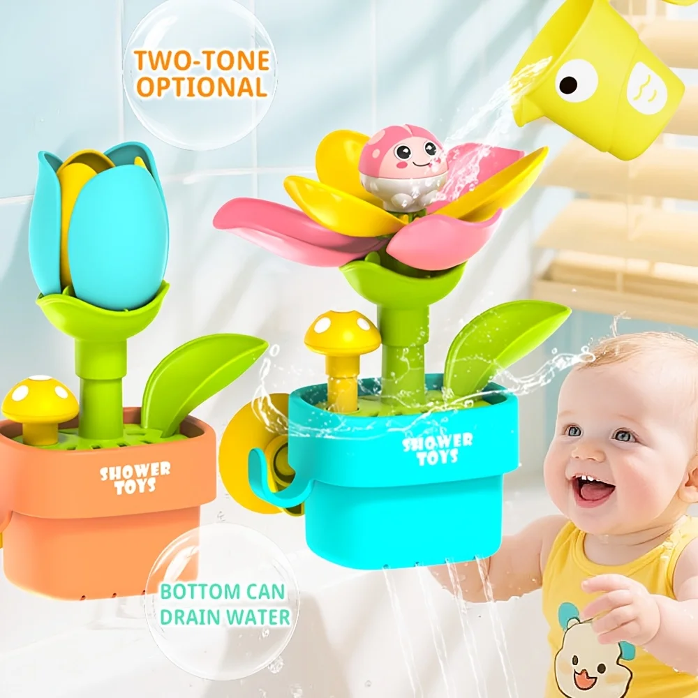 1PC Sprinkler Flower Bath Toy with Suction Cup, Sensory Water Play for Toddlers 18 Months+, Bathtime Fun Gift,Christmas Gift
1PC Sprinkler Flower Bath Toy with Suction Cup, Sensory Water Play for Toddlers 18 Months+, Bathtime Fun Gift,Christmas Gift