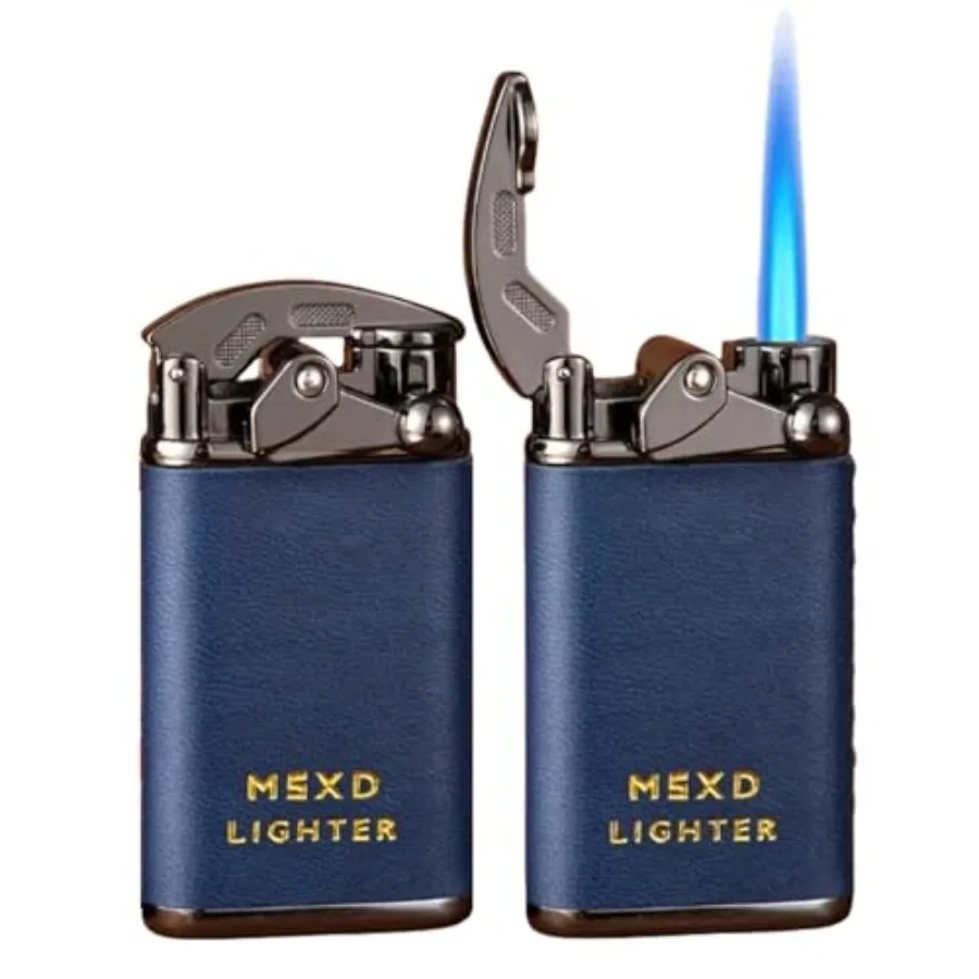 Mini Butane Torch Lighter, Cool Windproof Straight Flame Refillable Lighters, Leather Vintage Metal Rocker Lighter for Candles,
Mini Butane Torch Lighter, Cool Windproof Straight Flame Refillable Lighters, Leather Vintage Metal Rocker Lighter for Candles,