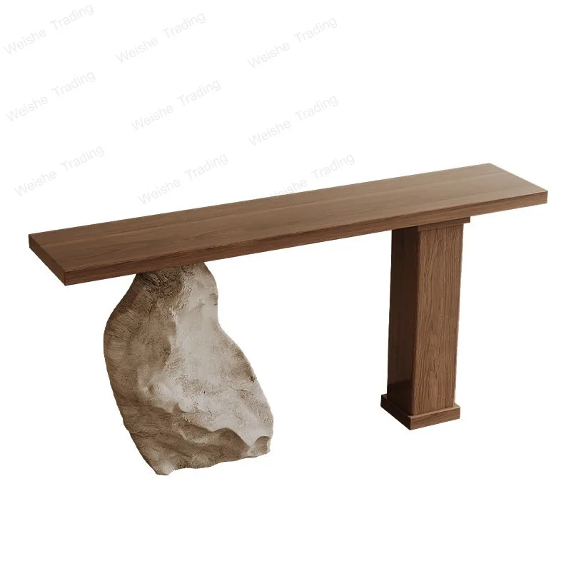 Medieval style solid wood entrance table against the wall case simulation stone end view & B hotel lobby decoration case
Medieval style solid wood entrance table against the wall case simulation stone end view & B hotel lobby decoration case