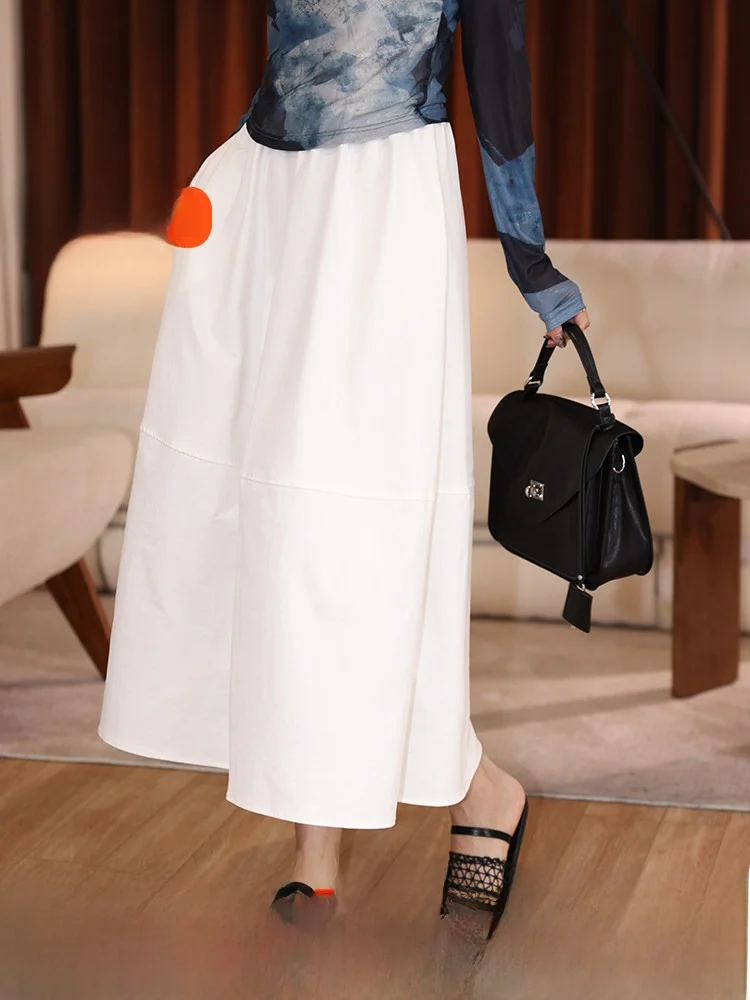 Юбка А-силуэта с высокой талией, женская, модная, весна 2025, новая, стройнящая, универсальная, средней длины, из смесового полиэстера и хлопка
Юбка А-силуэта с высокой талией, женская, модная, весна 2025, новая, стройнящая, универсальная, средней длины, из смесового полиэстера и хлопка