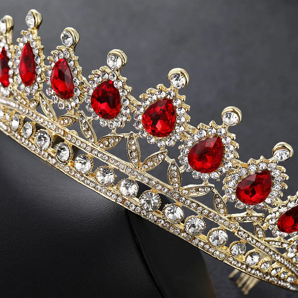1Set Crown Necklace Earring Set Red Perfect Workmanship Wedding Dress Accessories Elegant Jewelry Party Costume for Women
1Set Crown Necklace Earring Set Red Perfect Workmanship Wedding Dress Accessories Elegant Jewelry Party Costume for Women