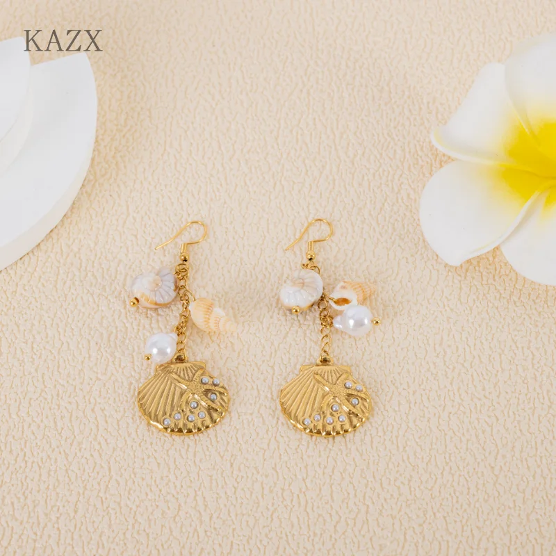 Fashion Conch Pearl Dangle Hook Earrings Women Bohemia Long Imitation Seashell Jewelry
Fashion Conch Pearl Dangle Hook Earrings Women Bohemia Long Imitation Seashell Jewelry