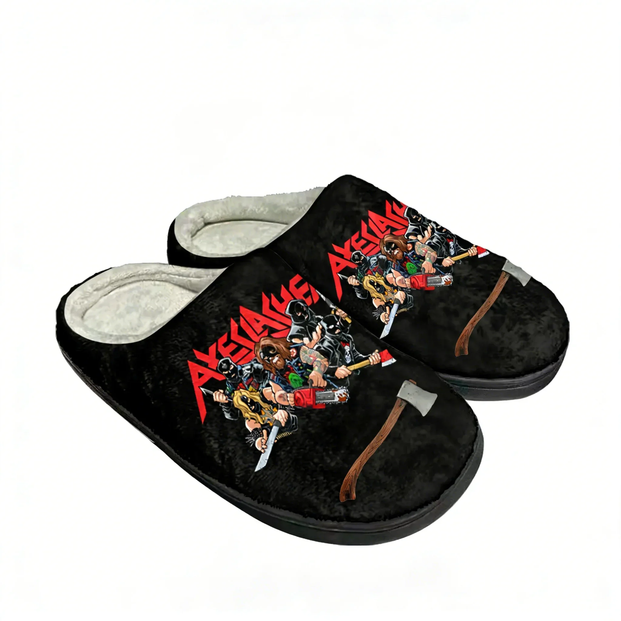 Теплые домашние тапочки Axeslasher Heavy Metal Rock Band из хлопка с индивидуальным дизайном для мужчин и женщин, плюшевые, для спальни, повседневные, сохраняющие тепло
Теплые домашние тапочки Axeslasher Heavy Metal Rock Band из хлопка с индивидуальным дизайном для мужчин и женщин, плюшевые, для спальни, повседневные, сохраняющие тепло