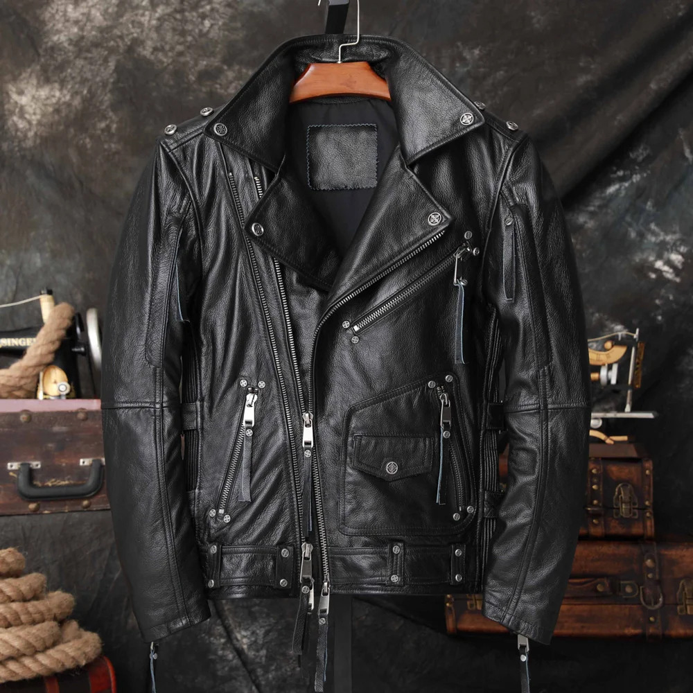 Jacket locomotive clothing men's black irregular shape lapel retro fashion high-end loose casual versatile spring and autumn new
Jacket locomotive clothing men's black irregular shape lapel retro fashion high-end loose casual versatile spring and autumn new