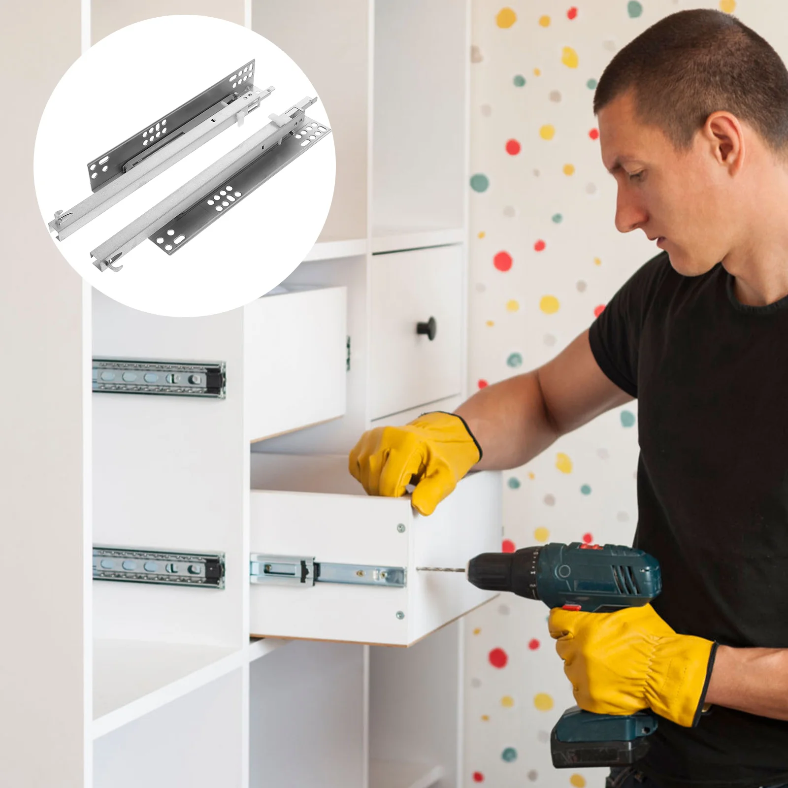 2 Pcs Drawer Hidden Slides Undermount Replacement Kitchen Cabinets Rails Drawers Sliders Guide Dresser
2 Pcs Drawer Hidden Slides Undermount Replacement Kitchen Cabinets Rails Drawers Sliders Guide Dresser