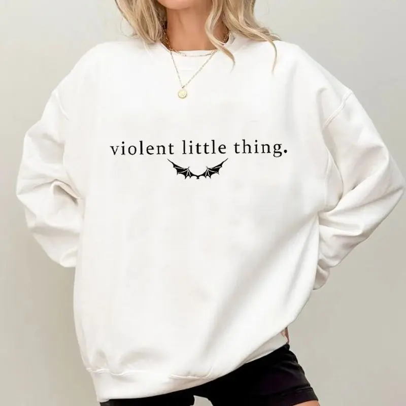 Violent Little Thing Sweatshirt Women Fourth Thing Book Quote Graphic Sweatshirts Basgiath War Collage Dark Academia Hoodie
Violent Little Thing Sweatshirt Women Fourth Thing Book Quote Graphic Sweatshirts Basgiath War Collage Dark Academia Hoodie