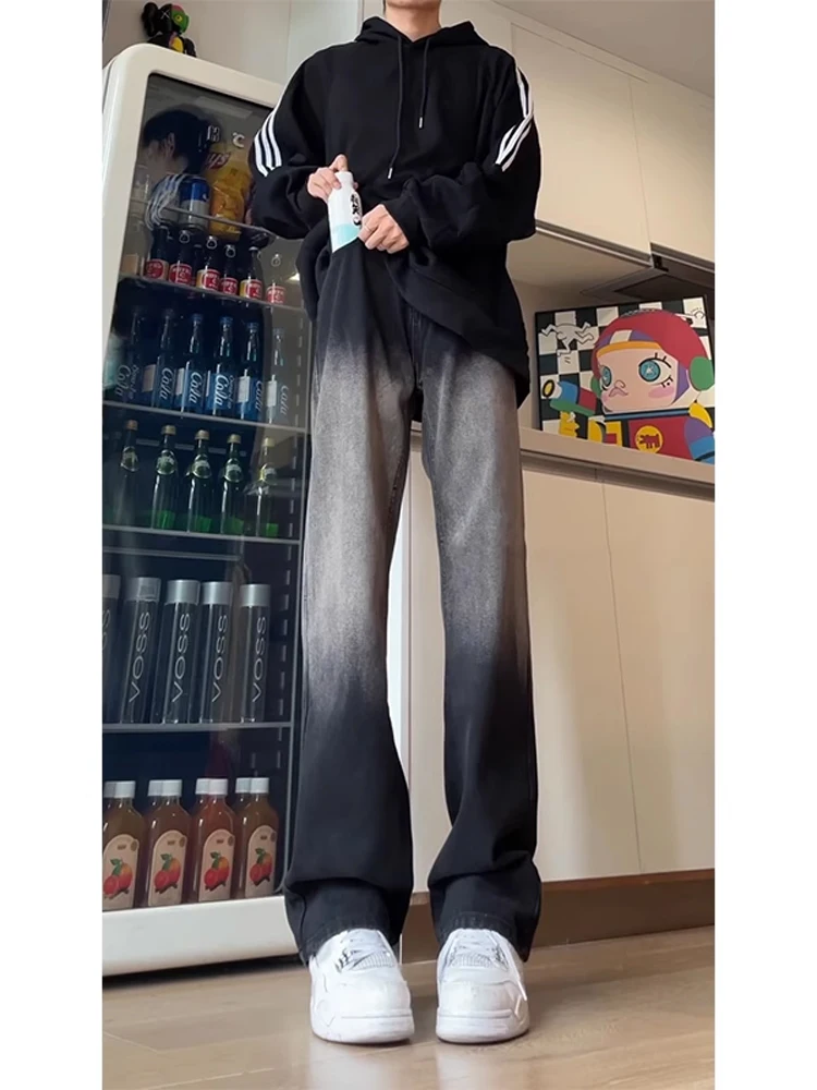American Sle aduated Blue Jeans Men's Extended Length High Waist Straight Leg Vibe Slimming Micro Flared Pants
American Sle aduated Blue Jeans Men's Extended Length High Waist Straight Leg Vibe Slimming Micro Flared Pants