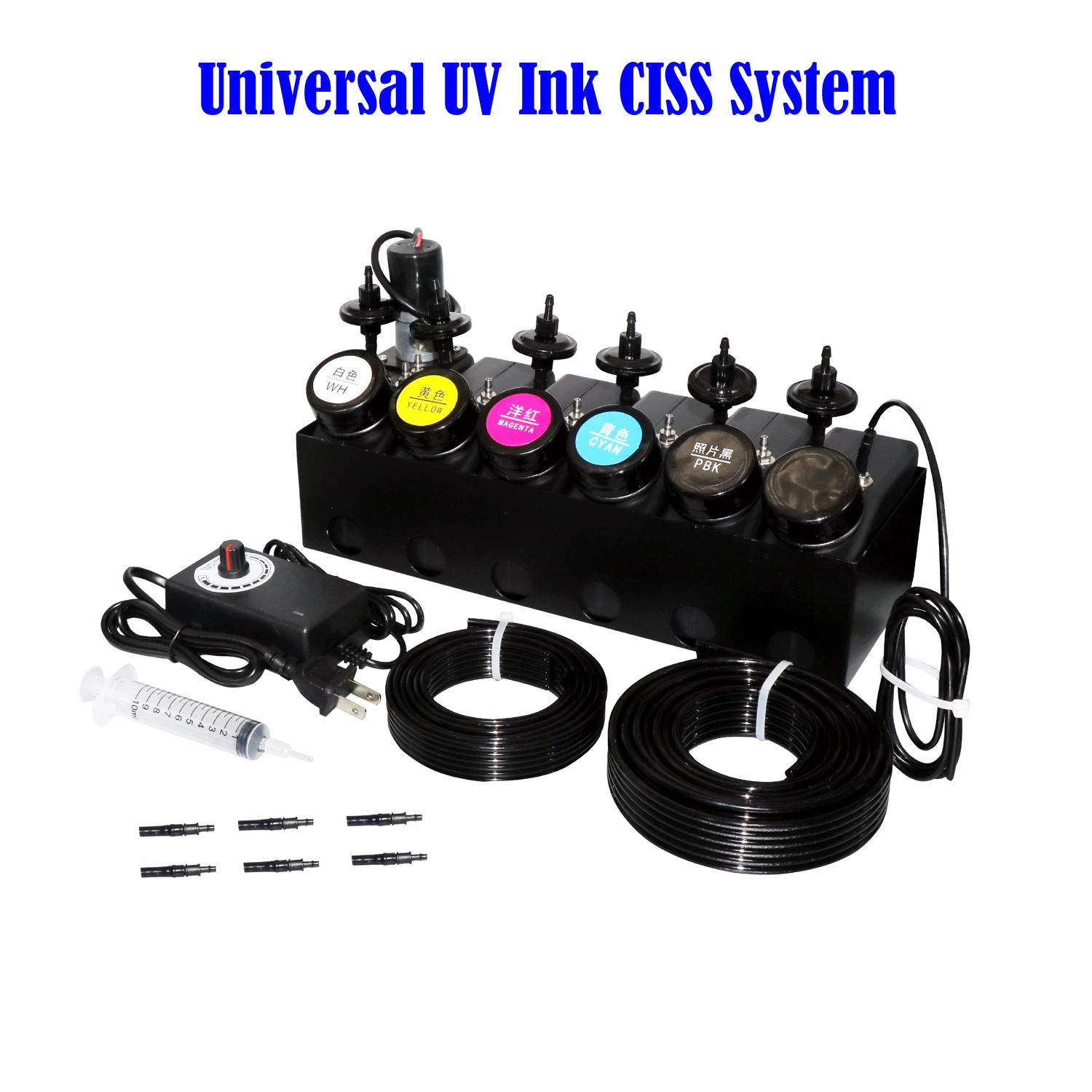 UV CISS Ink Tank Kit ( 6 x 250ml )
UV CISS Ink Tank Kit ( 6 x 250ml )