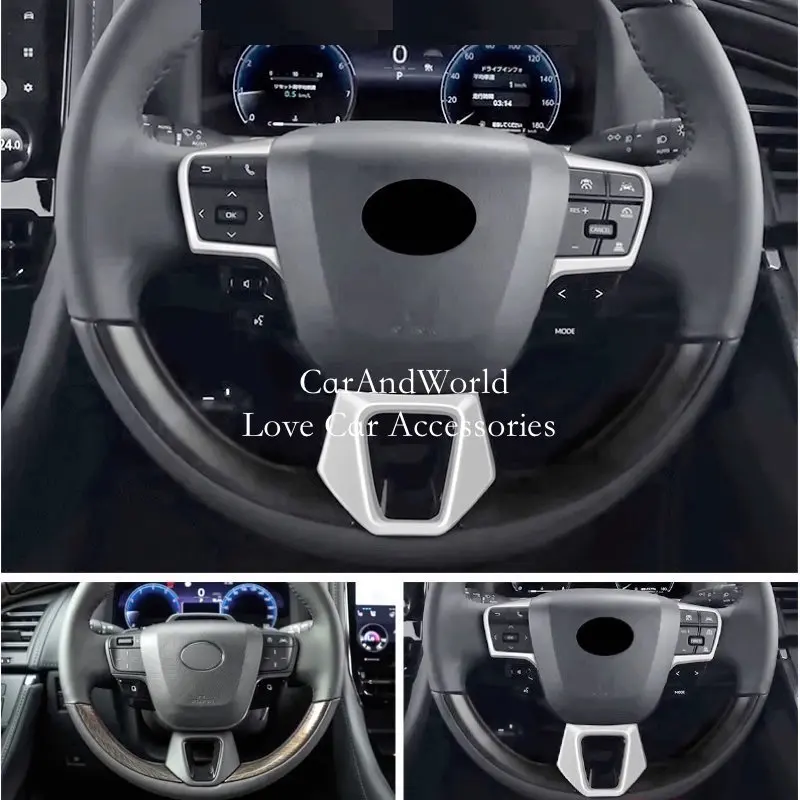 Interior Steering Wheel Button Frame Cover Trims Carbon Fiber Car Garnish Accessories For Toyota Alphard Vellfire 2023-2025
Interior Steering Wheel Button Frame Cover Trims Carbon Fiber Car Garnish Accessories For Toyota Alphard Vellfire 2023-2025