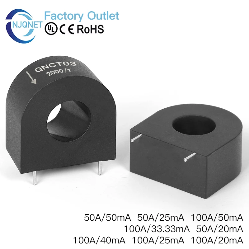 High Precision Current Transformer ac ct QNCT03 50A 25mA 50A 50mA 100A 20mA 100A 25mA 100A 40mA 1 2000 sensor current transducer
High Precision Current Transformer ac ct QNCT03 50A 25mA 50A 50mA 100A 20mA 100A 25mA 100A 40mA 1 2000 sensor current transducer