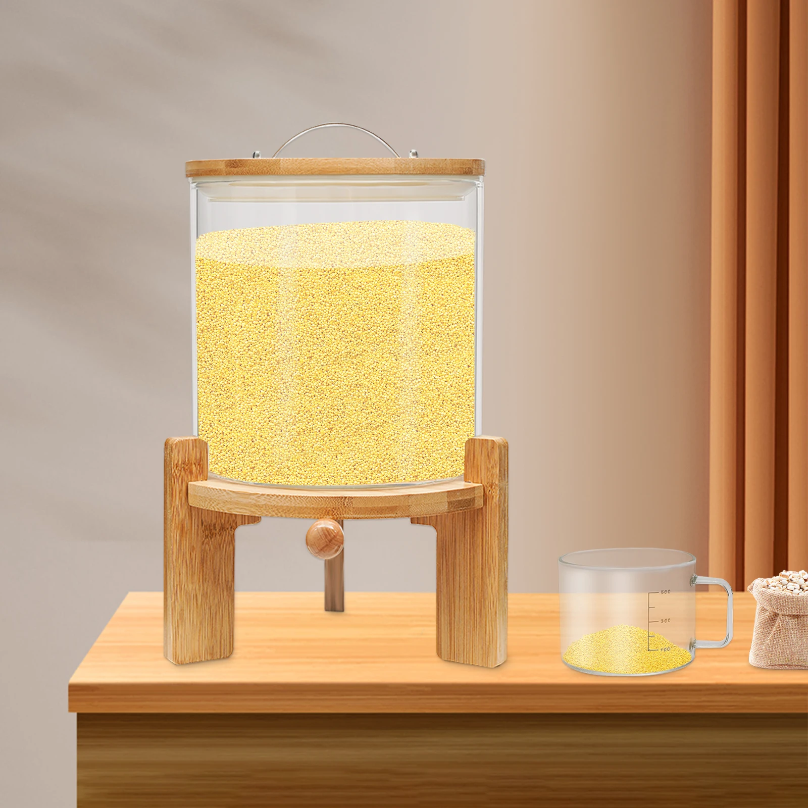 Bymaocar 5л стеклянный контейнер для пищевых продуктов, упаковочная машина, герметичный диспенсер для хранения, бутылка для сухого зерна с клапаном, пыленепроницаемая
Bymaocar 5л стеклянный контейнер для пищевых продуктов, упаковочная машина, герметичный диспенсер для хранения, бутылка для сухого зерна с клапаном, пыленепроницаемая