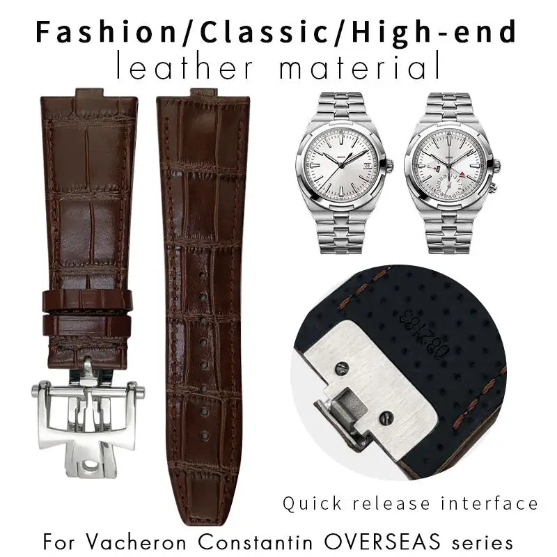 PCAVO 25mm*7mm High Quality Quick Release Connection Genuine Leather Watchband for Vacheron Constantin Overseas Black Watch
PCAVO 25mm*7mm High Quality Quick Release Connection Genuine Leather Watchband for Vacheron Constantin Overseas Black Watch