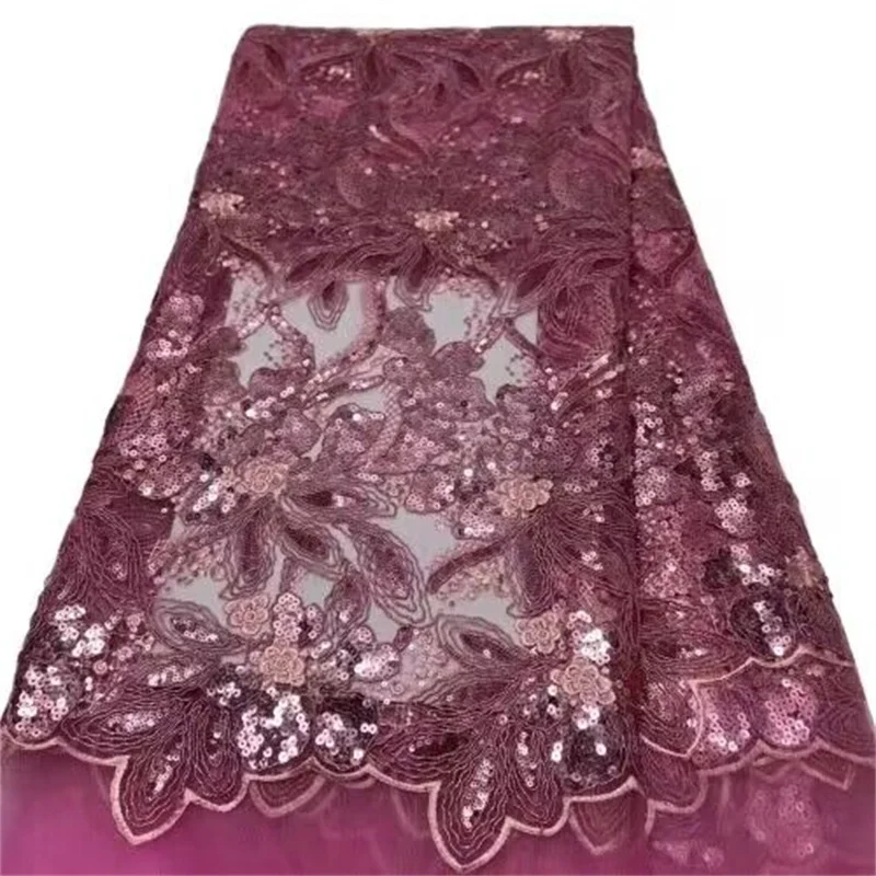 Pink French Sequins African Tulle Mesh Lace Fabric 2023 High Quality Nigeria Net Lace Fabric For Women Party Wedding Dress
Pink French Sequins African Tulle Mesh Lace Fabric 2023 High Quality Nigeria Net Lace Fabric For Women Party Wedding Dress