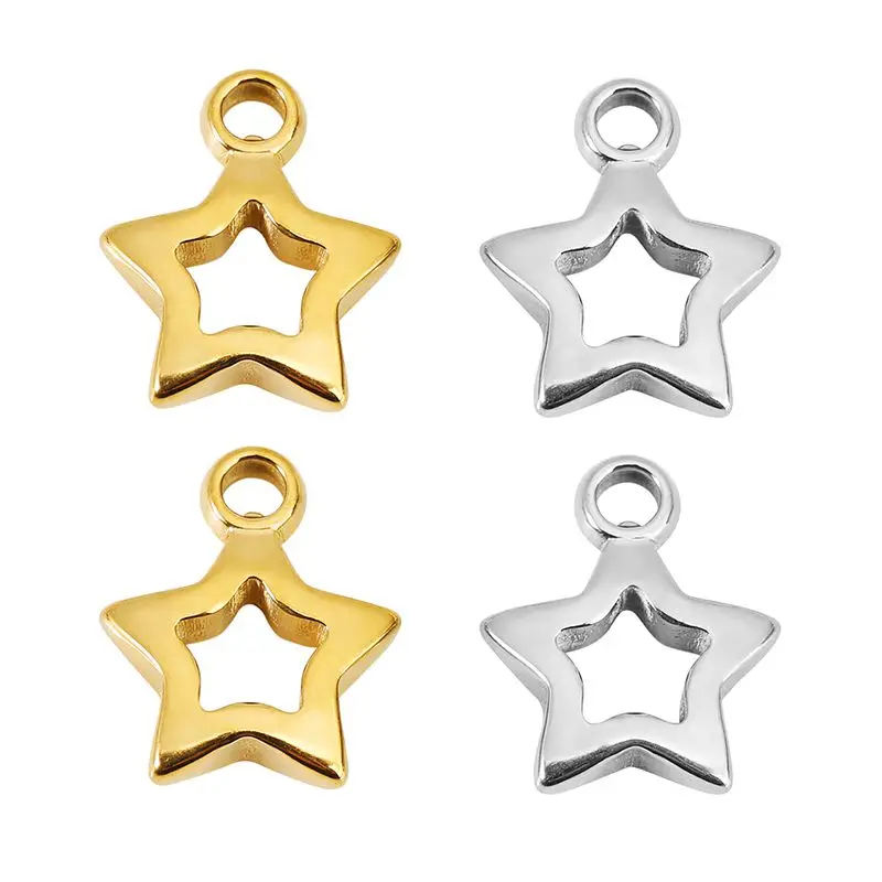 5pcs Stainless Steel Pentagram Charms Hollow Star Pendant for DIY Earring Necklace Bracelets Jewelry Making Supplies Accessories
5pcs Stainless Steel Pentagram Charms Hollow Star Pendant for DIY Earring Necklace Bracelets Jewelry Making Supplies Accessories