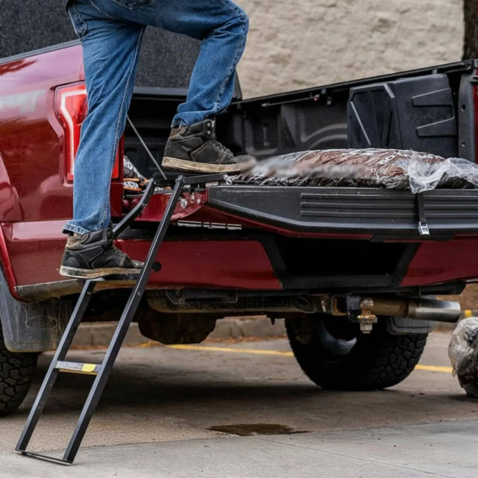 Pickup Vehicle Tailgate Ladder Anti-Slip Retractable Tailgate Ladder Foldable Vehicle Bed Step Easy Installation for Worksite
Pickup Vehicle Tailgate Ladder Anti-Slip Retractable Tailgate Ladder Foldable Vehicle Bed Step Easy Installation for Worksite