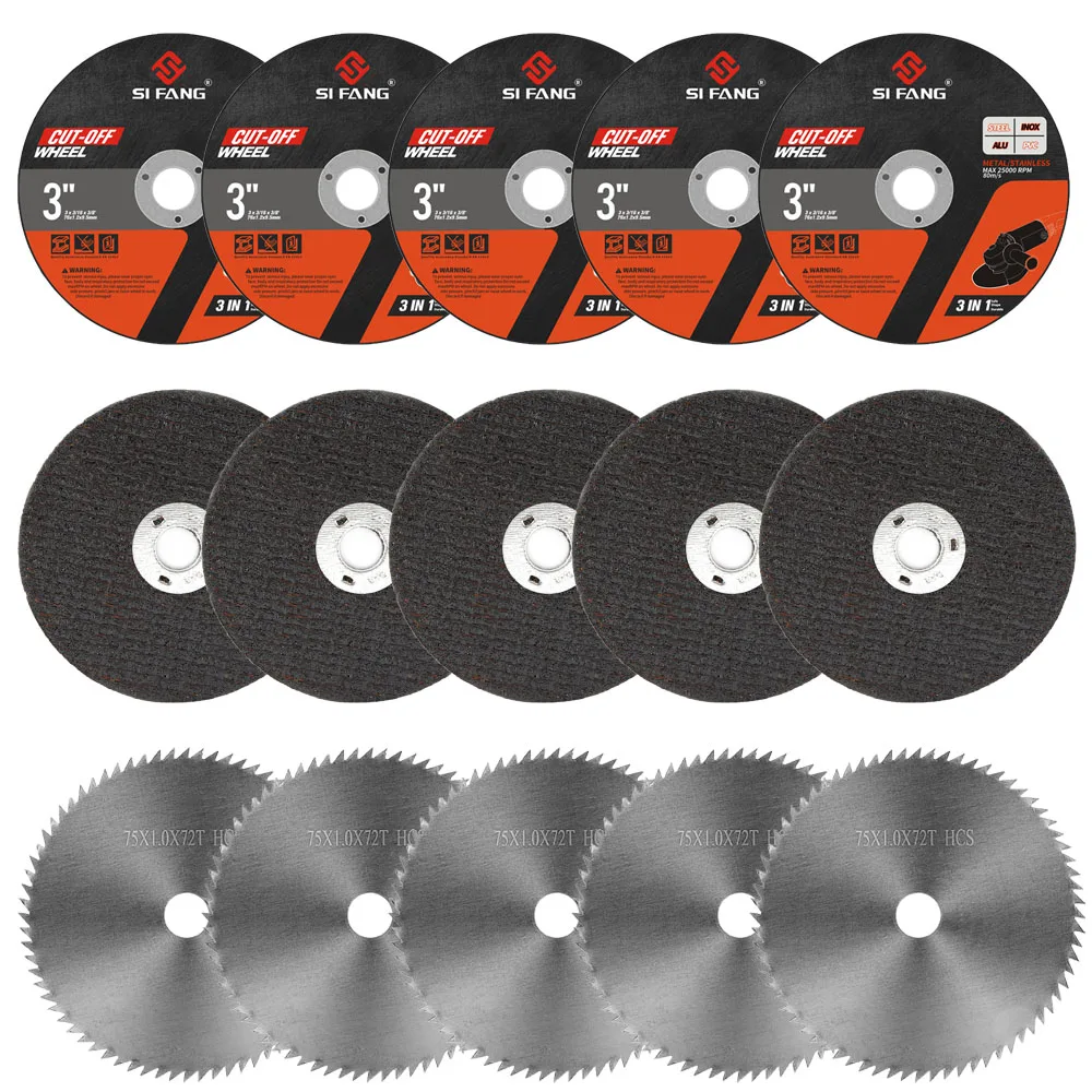 SIFANG 15pcs/Set 75x10mm 3 inch Miniature Grinding Wheel Blade for Angle Grinder Grinding Wheel Hacksaw Blade Polishing Blade
SIFANG 15pcs/Set 75x10mm 3 inch Miniature Grinding Wheel Blade for Angle Grinder Grinding Wheel Hacksaw Blade Polishing Blade