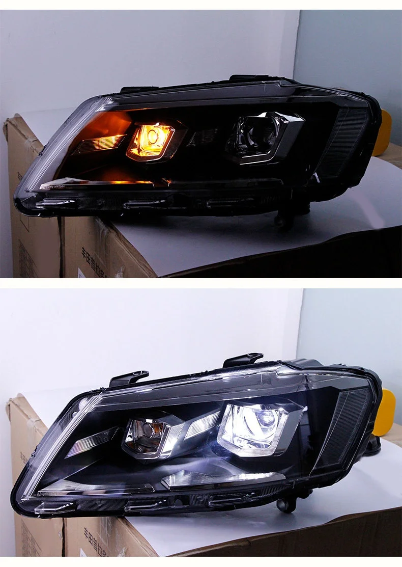 Фары в сборе для Volkswagen New Lavida 2012-2014 годов, модифицированные, с дневными ходовыми огнями и биксеноновыми линзами
Фары в сборе для Volkswagen New Lavida 2012-2014 годов, модифицированные, с дневными ходовыми огнями и биксеноновыми линзами