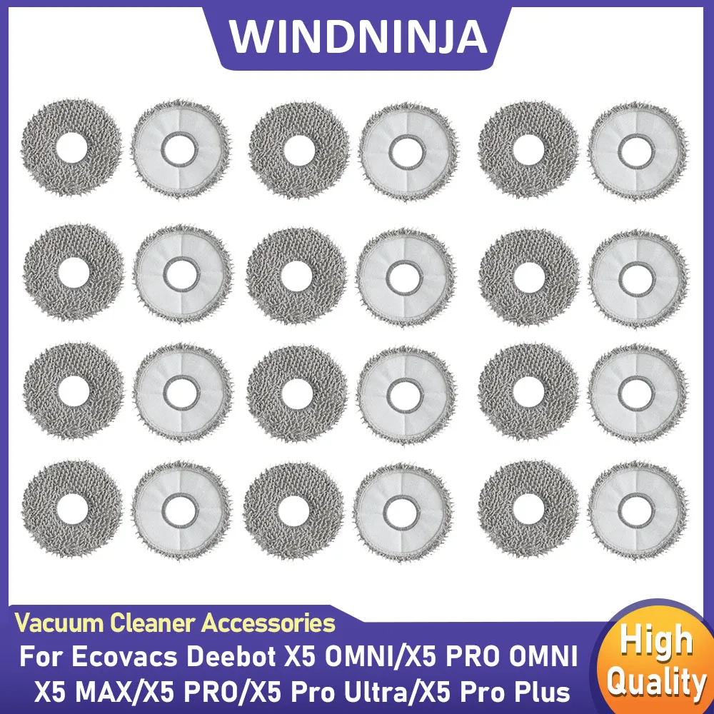 Сменные салфетки для швабры Ecovacs Deebot X5 OMNI, X5 PRO OMNI, X5 MAX, X5 PRO, X5 Pro Ultra для роботов-пылесосов
Сменные салфетки для швабры Ecovacs Deebot X5 OMNI, X5 PRO OMNI, X5 MAX, X5 PRO, X5 Pro Ultra для роботов-пылесосов