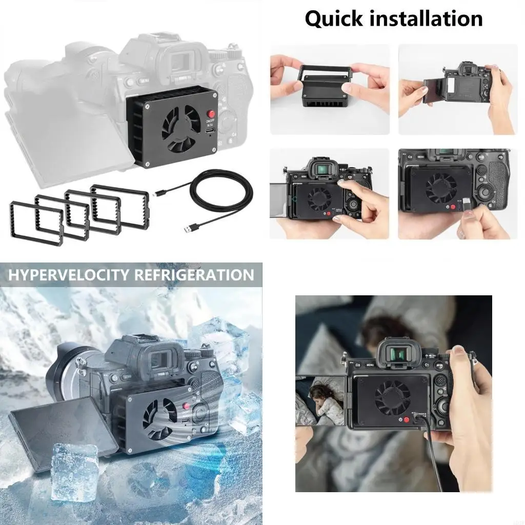 Активный охлаждающий вентилятор 103F для A7M4, A7cIl, ZV11, ZVE10, ZVE1, A6700, охлаждающий вентилятор камеры, охладители
Активный охлаждающий вентилятор 103F для A7M4, A7cIl, ZV11, ZVE10, ZVE1, A6700, охлаждающий вентилятор камеры, охладители