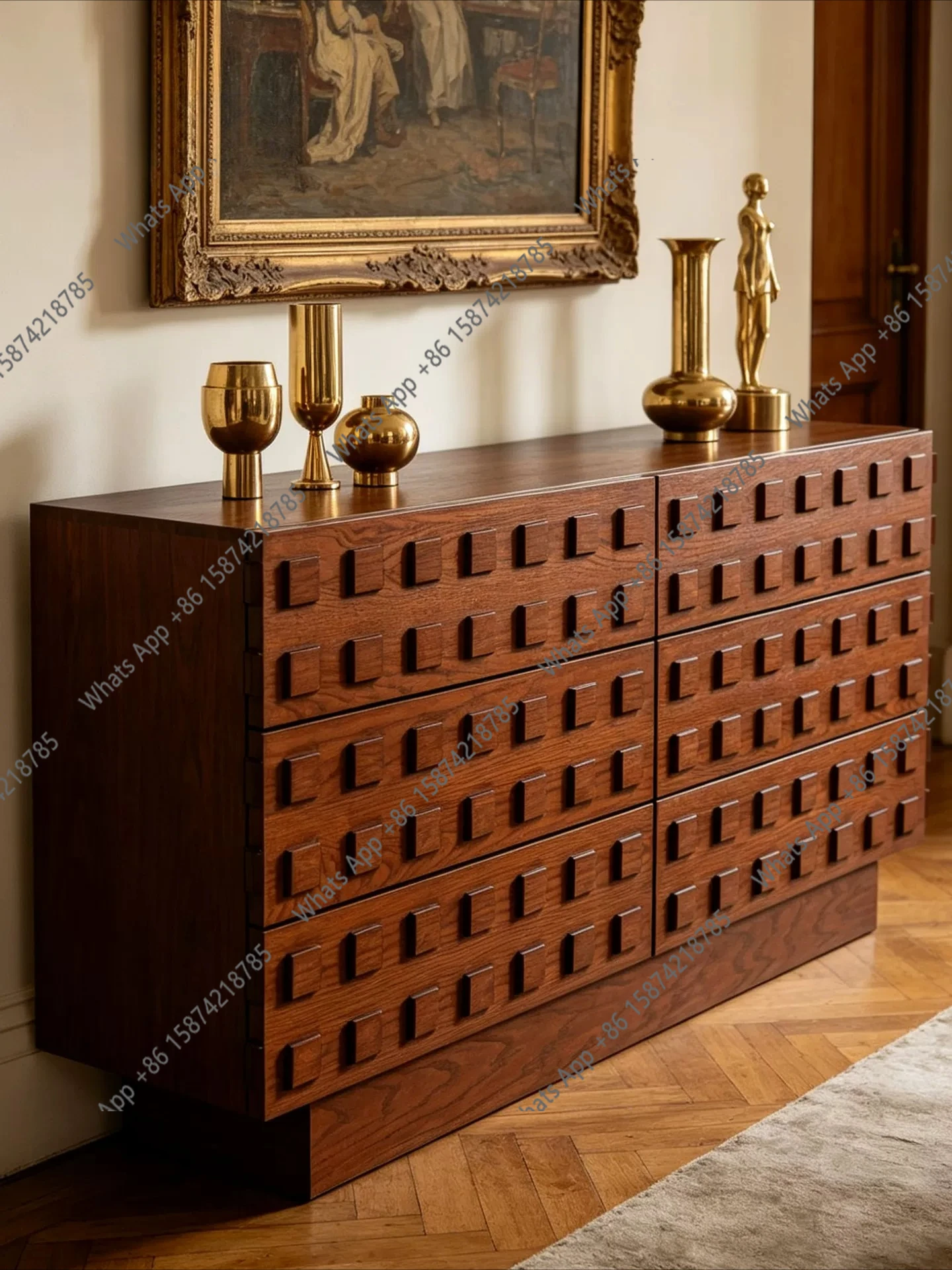 Designer second-hand chest of drawers for home bedroom designer creative six-drawer wabi-sabi cabinet storage storage
Designer second-hand chest of drawers for home bedroom designer creative six-drawer wabi-sabi cabinet storage storage