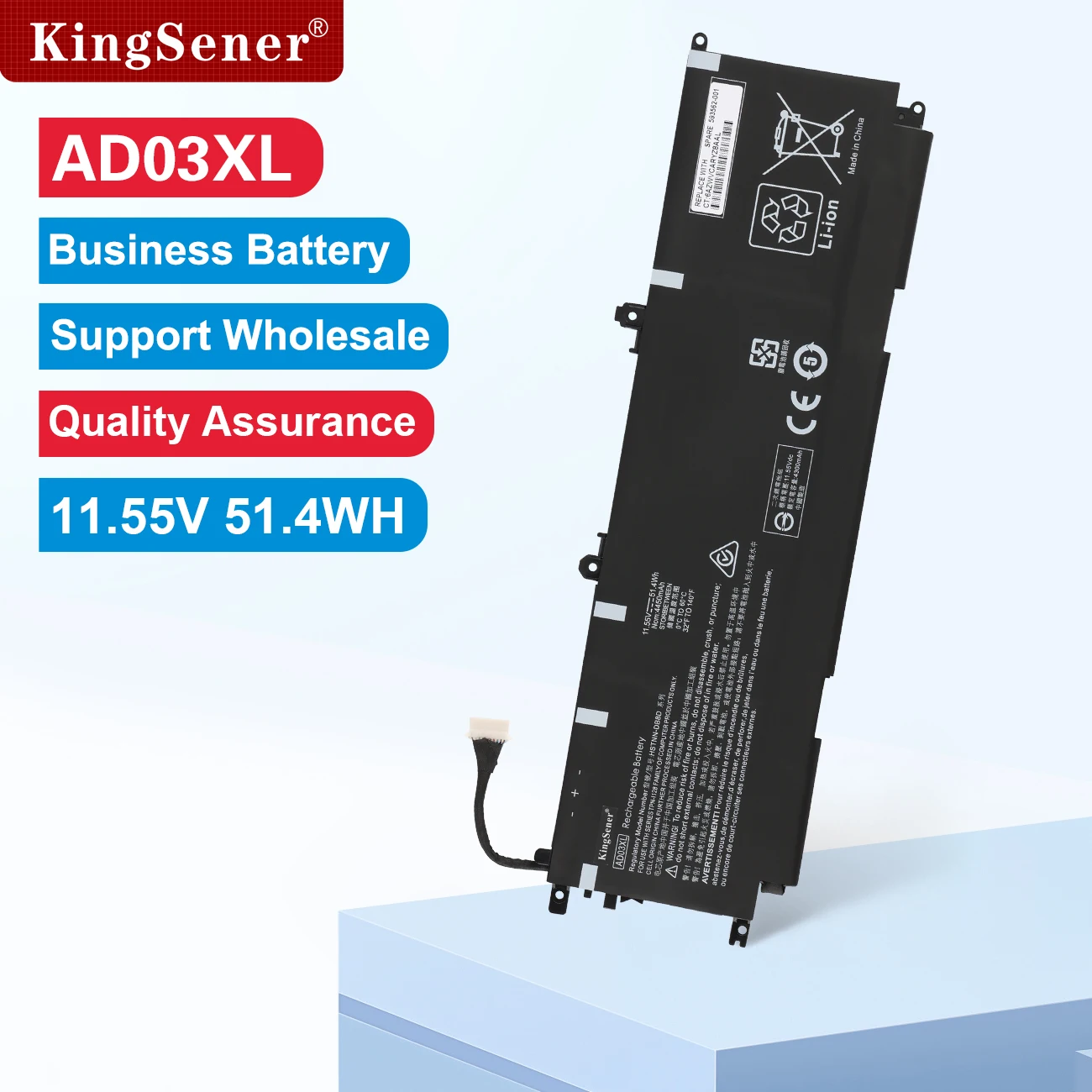 KingSener AD03XL Laptop Battery For HP Envy 13-AD000 13-AD101TX AD-105TX Series HSTNN-DB8D 921439-855 921409-271 ADO3XL 51.4WH
KingSener AD03XL Laptop Battery For HP Envy 13-AD000 13-AD101TX AD-105TX Series HSTNN-DB8D 921439-855 921409-271 ADO3XL 51.4WH