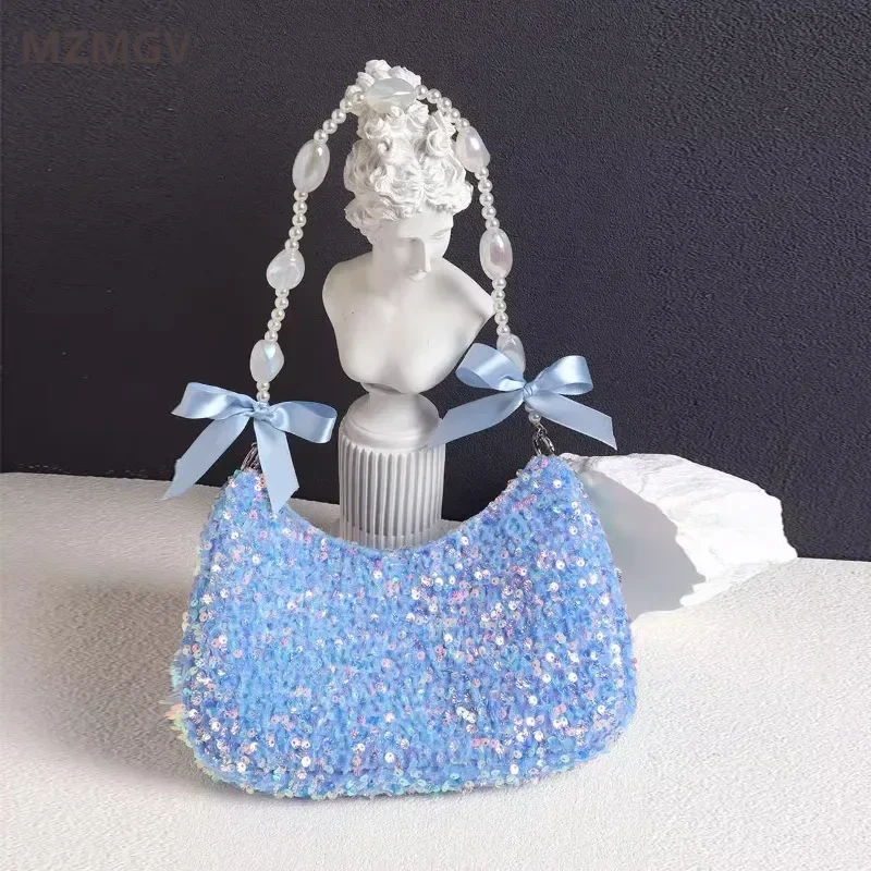 Stylish Mermaid Sequin Shoulder Bag with Original Design Butterfly Bow, Great for Summer Crossbody Fashion
Stylish Mermaid Sequin Shoulder Bag with Original Design Butterfly Bow, Great for Summer Crossbody Fashion