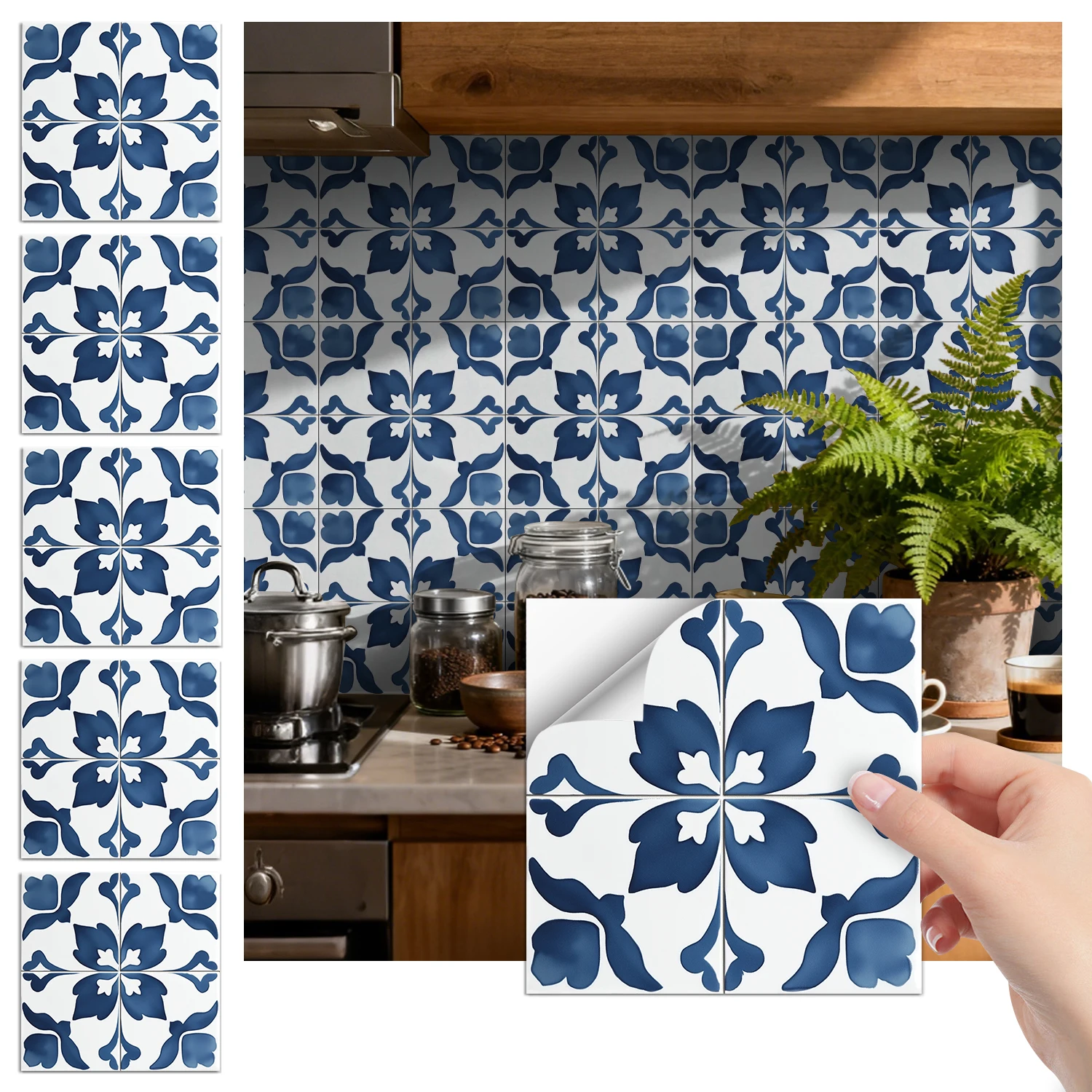 36Pcs Vintage Floral Tile Stickers, Self-Adhesive Peel and Stick Wall Decals, Waterproof for Kitchen Bathroom Home Decor
36Pcs Vintage Floral Tile Stickers, Self-Adhesive Peel and Stick Wall Decals, Waterproof for Kitchen Bathroom Home Decor