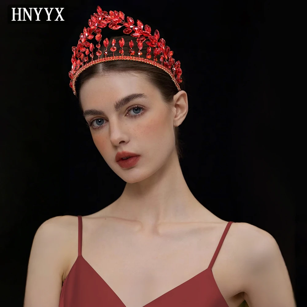 Изысканная свадебная корона YouLaPan красного цвета с камнями, элегантная женская повязка на голову, роскошный свадебный головной убор YXA409
Изысканная свадебная корона YouLaPan красного цвета с камнями, элегантная женская повязка на голову, роскошный свадебный головной убор YXA409