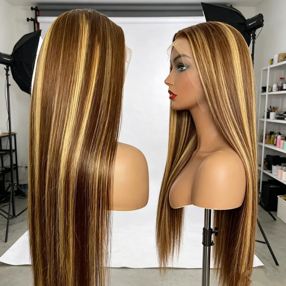 30 inch 250 Density 4/27 13x4 13x6 HD Transparen Full Frontal Lace Colored Straight Frontal Preplucked Lace Human Hair Wigs
30 inch 250 Density 4/27 13x4 13x6 HD Transparen Full Frontal Lace Colored Straight Frontal Preplucked Lace Human Hair Wigs