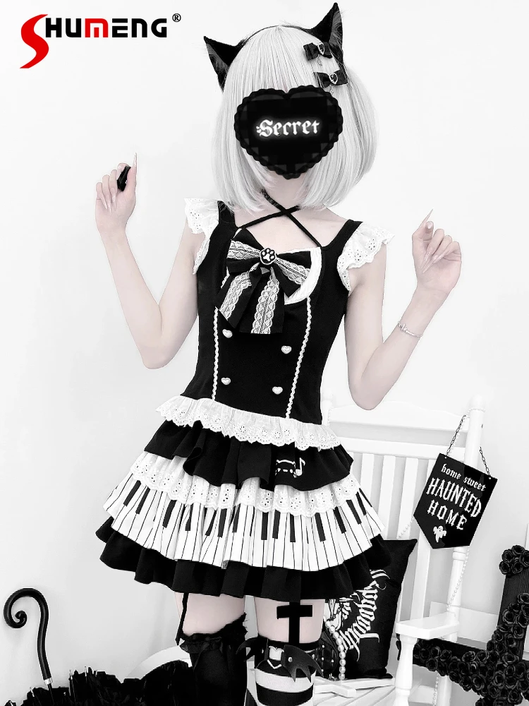 Original Design Subculture Kawaii Mini Skirt Set Summer Japanese Girl's Cute Flying Sleeves Top Skirt Hand Sleeves 3 Piece Set
Original Design Subculture Kawaii Mini Skirt Set Summer Japanese Girl's Cute Flying Sleeves Top Skirt Hand Sleeves 3 Piece Set