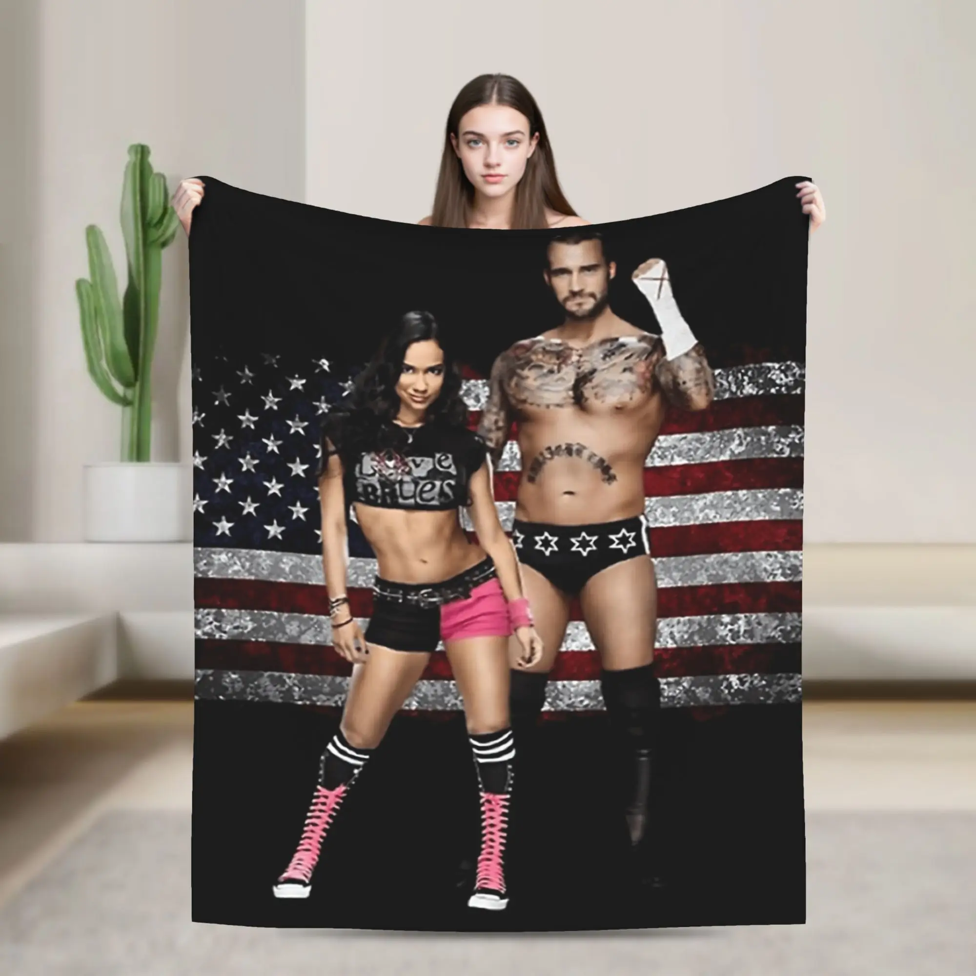AJ Lee Wrestling Divas Blankets Camping Flannel Throw Blanket For Home Decor Warm Soft Custom DIY Quality Bedspread
AJ Lee Wrestling Divas Blankets Camping Flannel Throw Blanket For Home Decor Warm Soft Custom DIY Quality Bedspread