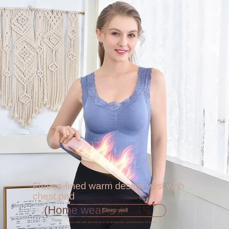 plush thermal women underwear waistcoat bottoming shirt waist warm soft thickened lace round neck sexy fit thermal cotton vest
plush thermal women underwear waistcoat bottoming shirt waist warm soft thickened lace round neck sexy fit thermal cotton vest