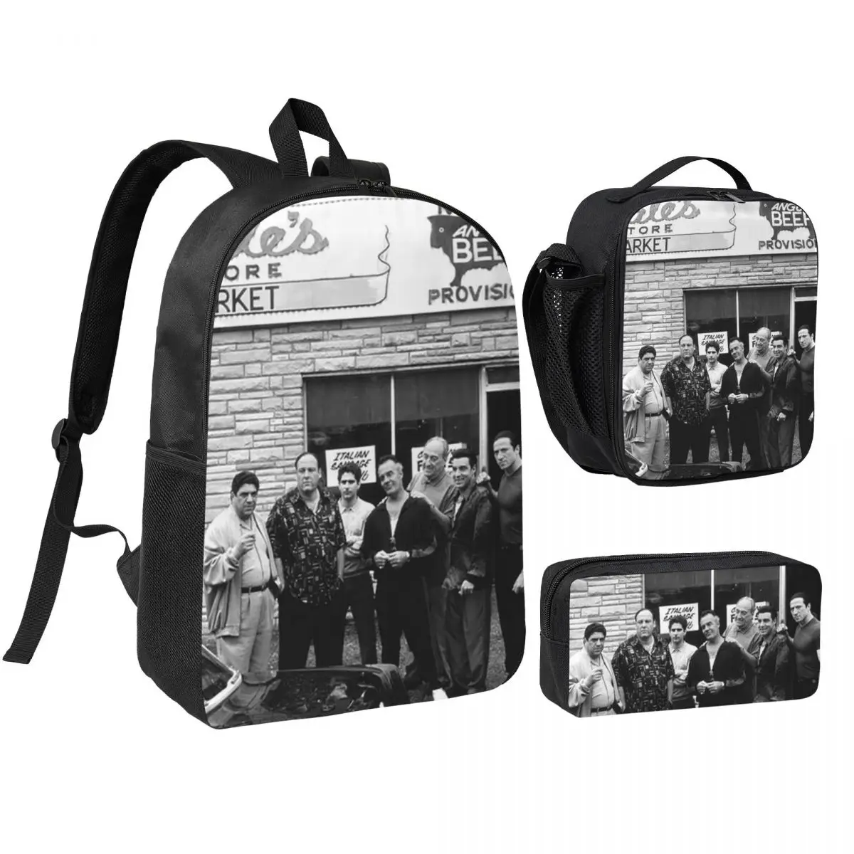 The Sopranos Family Backpack Student Boys Girls BookBag School Bag Laptop Shoulder Bags 3ps Insulated Lunch Bag Pencil Case
The Sopranos Family Backpack Student Boys Girls BookBag School Bag Laptop Shoulder Bags 3ps Insulated Lunch Bag Pencil Case
