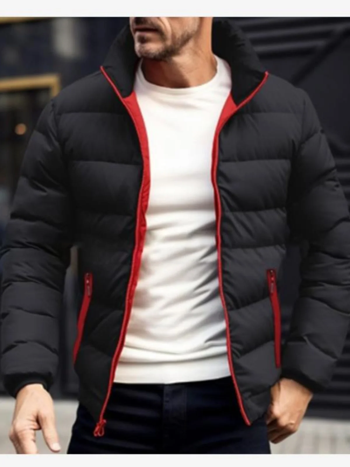 Теплая однотонная хлопковая куртка для мужчин: простая, стильная, зимняя верхняя одежда, утепленная, молодежная, трендовая, на молнии, без капюшона, повседневное пальто
Теплая однотонная хлопковая куртка для мужчин: простая, стильная, зимняя верхняя одежда, утепленная, молодежная, трендовая, на молнии, без капюшона, повседневное пальто