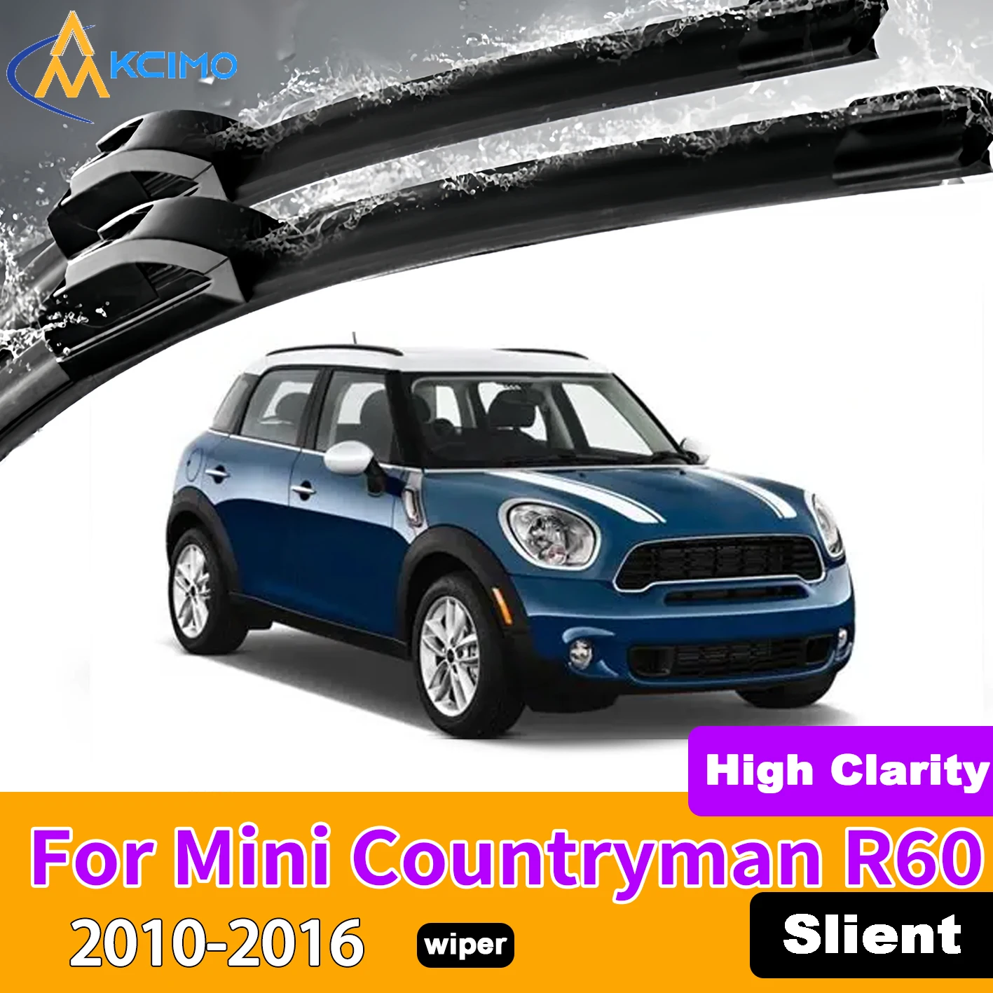 KCIMO 2PCS Front Windshield Wiper Blades For Mini Countryman R60 2010-2016 Rubber Full Coverage Wiping Silent Wiper Blades
KCIMO 2PCS Front Windshield Wiper Blades For Mini Countryman R60 2010-2016 Rubber Full Coverage Wiping Silent Wiper Blades