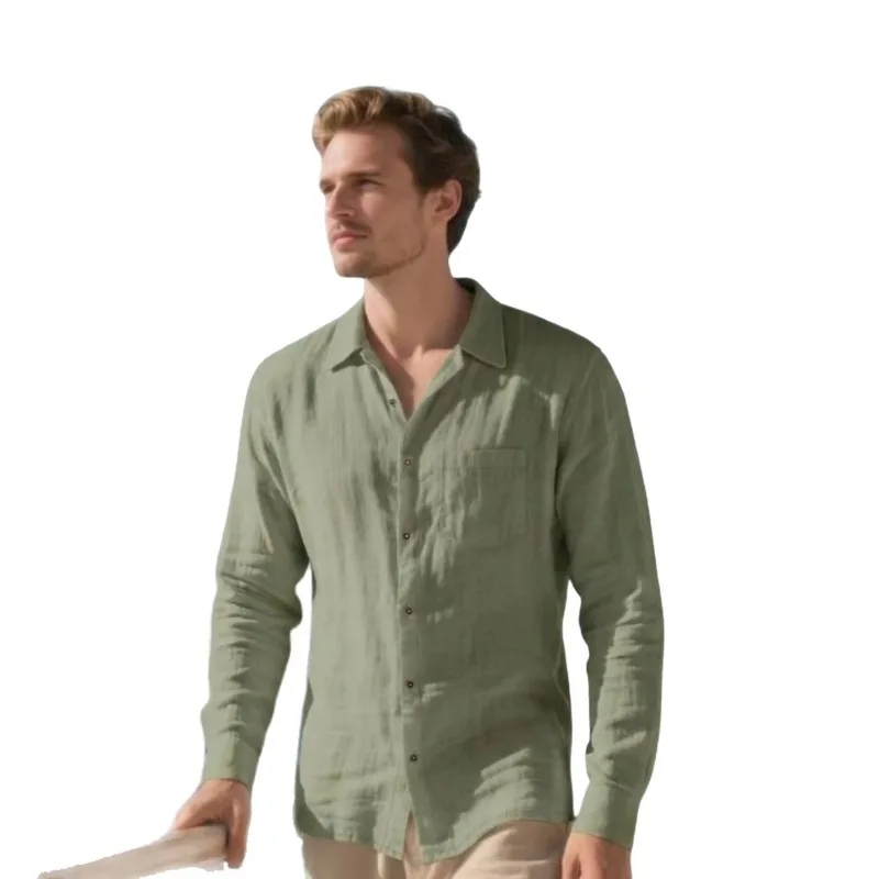 Men's Summer Cotton Linen Blend Shirt Long Sleeve Casual Breathable Button Up Shirt
Men's Summer Cotton Linen Blend Shirt Long Sleeve Casual Breathable Button Up Shirt