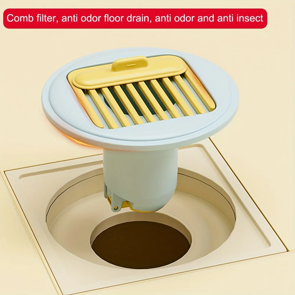 Floor Drain Insert, Comb Filter Design, Odor and Insect Prevention, Sealed Cover for Bathroom Shower & Sink Use
Floor Drain Insert, Comb Filter Design, Odor and Insect Prevention, Sealed Cover for Bathroom Shower & Sink Use