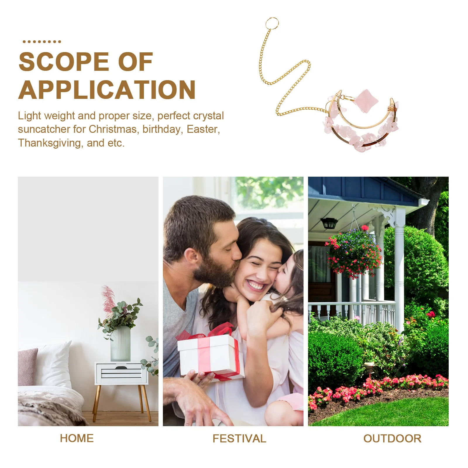 Moon Shaped Crystal Hanging Decor Sun Catcher for Window Indoor Outdoor Home Garden Light Reflector Prism Pendant Decoration
Moon Shaped Crystal Hanging Decor Sun Catcher for Window Indoor Outdoor Home Garden Light Reflector Prism Pendant Decoration