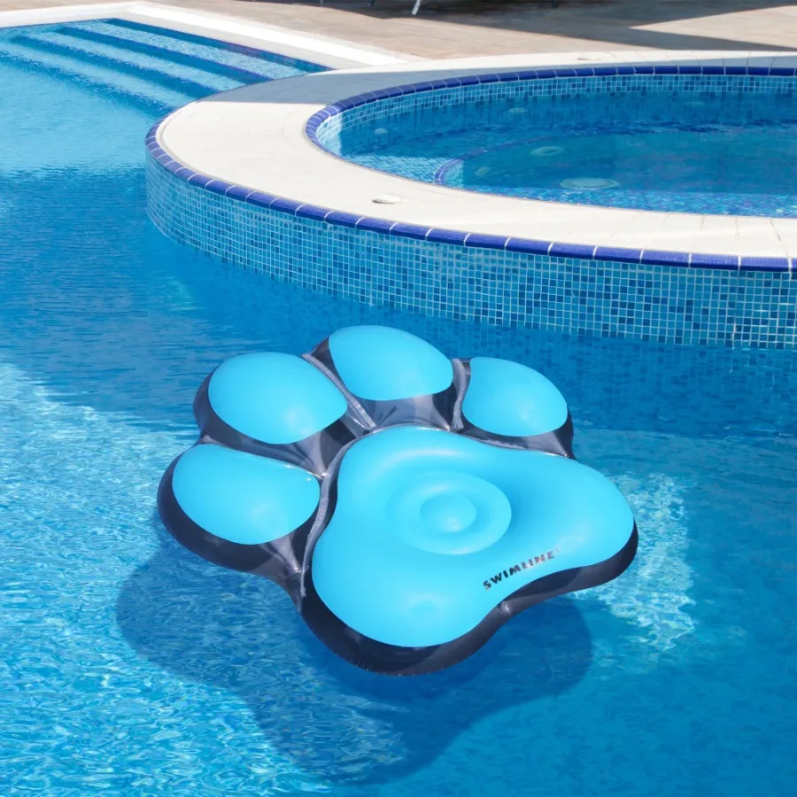 Swimline 61" Inflatable Pawprint 1-Person Swimming Pool Float - Blue
Swimline 61" Inflatable Pawprint 1-Person Swimming Pool Float - Blue