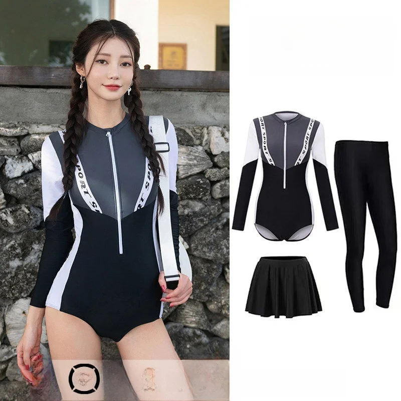 Women's Long Sleeve Wetsuit Conservative Surf Suit Jellyfish Outerwear Snorkeling Slimming Sunscreen Swimming Outdoors
Women's Long Sleeve Wetsuit Conservative Surf Suit Jellyfish Outerwear Snorkeling Slimming Sunscreen Swimming Outdoors