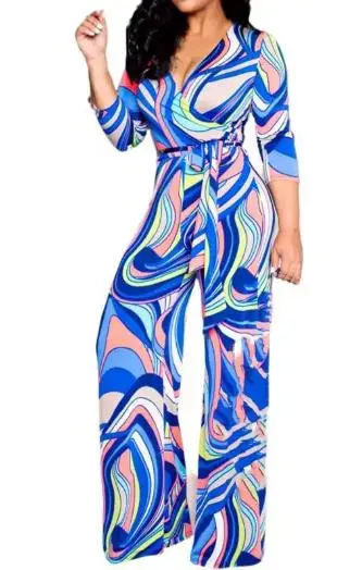 Jumpsuit Women's Fashion 2025 Spring and Summer Latest Hot Selling Women's Summer Floral Print Casual Beach Wide Leg Jumpsuit
Jumpsuit Women's Fashion 2025 Spring and Summer Latest Hot Selling Women's Summer Floral Print Casual Beach Wide Leg Jumpsuit