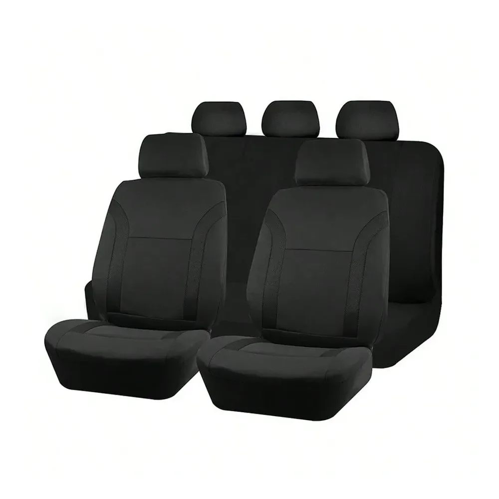 Set Car Seat Covers, Black Mesh Fabric, With Airbag Compatible, Universal Fit For Van, Truck, Sedan, SUV Seat Cushions, Auto Acc
Set Car Seat Covers, Black Mesh Fabric, With Airbag Compatible, Universal Fit For Van, Truck, Sedan, SUV Seat Cushions, Auto Acc