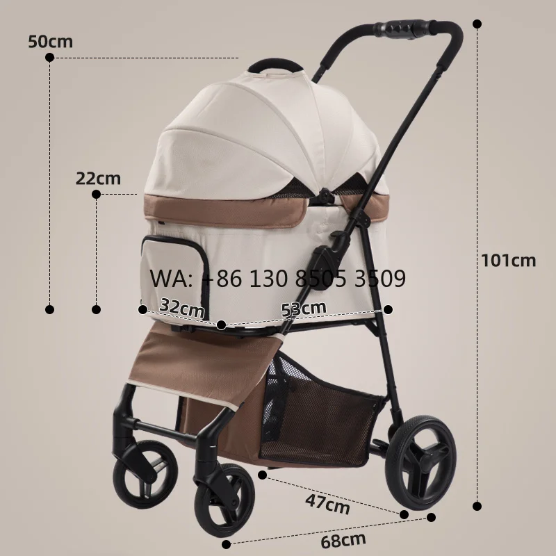 Custom Color Small Dog Stroller Carrito De Compras Para Mascotas with Detachbale Carrier
Custom Color Small Dog Stroller Carrito De Compras Para Mascotas with Detachbale Carrier
