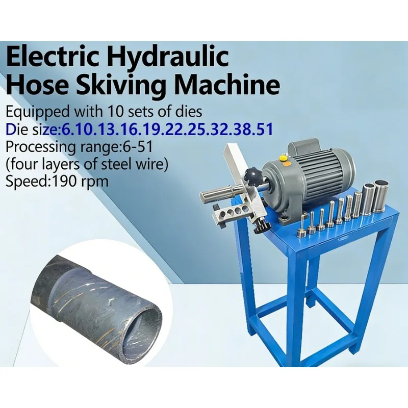 【Brand new】High Quality Electric Hose Skiving Machine Hydraulic Rubber Hose Peeling Equipment High Pressure Steel Wire Stripping
【Brand new】High Quality Electric Hose Skiving Machine Hydraulic Rubber Hose Peeling Equipment High Pressure Steel Wire Stripping